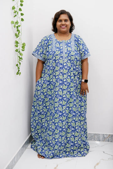 Elegant Zip Nighty – Jyothi Cotton Breeze