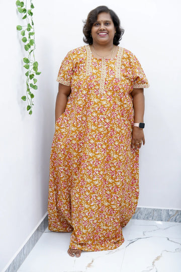 Elegant Zip Nighty – Jyothi Cotton Breeze