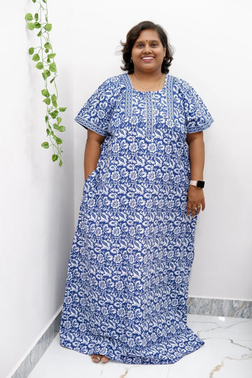 Elegant Zip Nighty – Jyothi Cotton Breeze