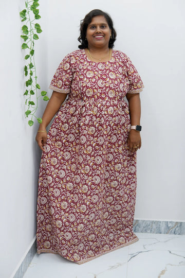 Comfort Fit Maternity Nighty – Side Zip Design