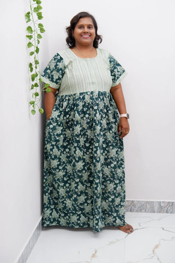 Frock Style Cotton Nighty – Soft & Flowing Fit