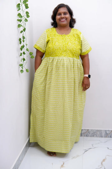 Frock Style Cotton Nighty – Soft & Flowing Fit