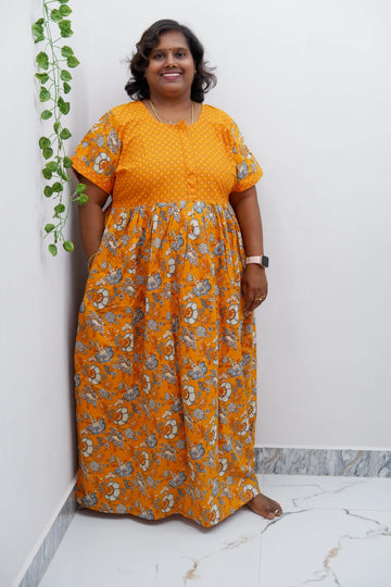 Frock Style Cotton Nighty – Soft & Flowing Fit