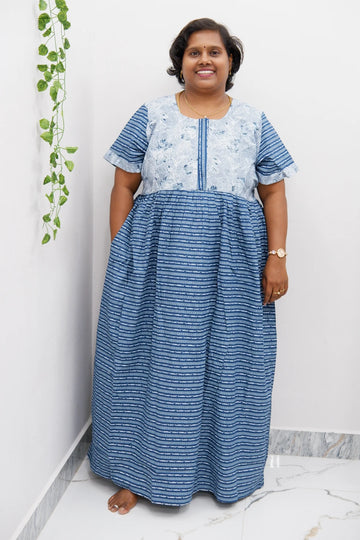 Frock Style Cotton Nighty – Soft & Flowing Fit