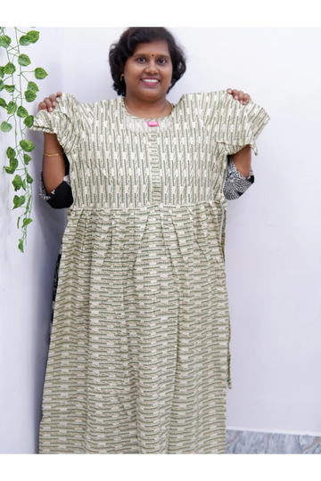 Frock Style Cotton Nighty – Soft & Flowing Fit