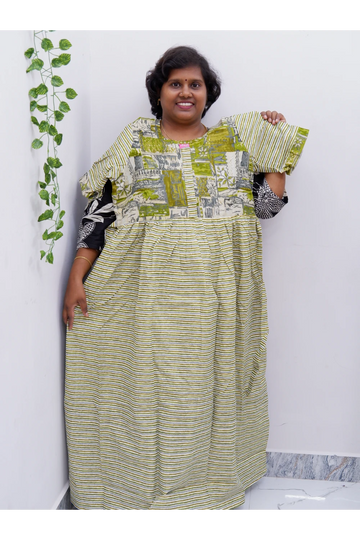 Frock Style Cotton Nighty – Soft & Flowing Fit