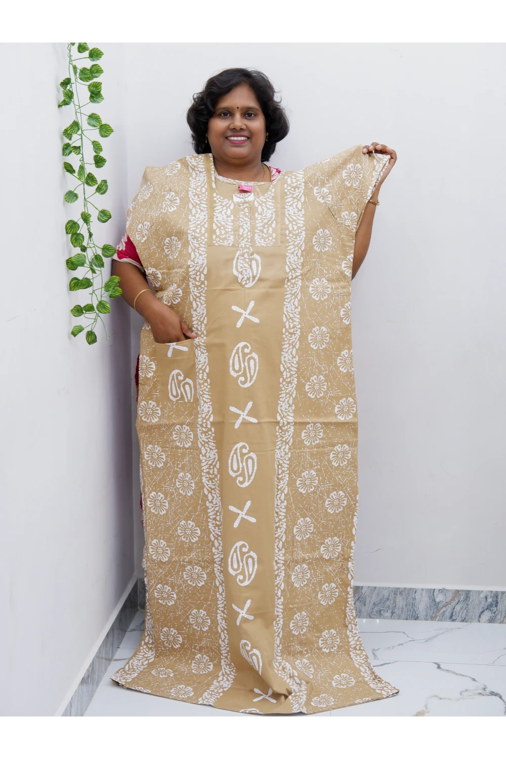 Extra Height Cotton Nighty for Women-Long Length Nighty