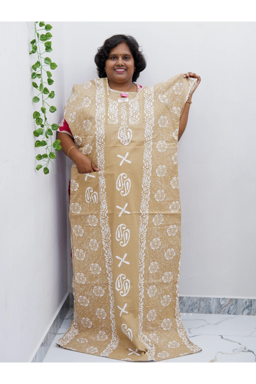 Extra Height Cotton Nighty for Women-Long Length Nighty