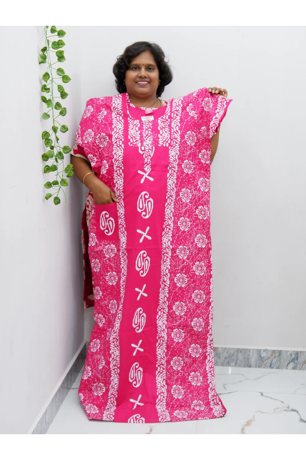 Extra Height Cotton Nighty for Women-Long Length Nighty