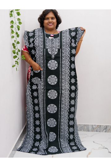 Extra Height Cotton Nighty for Women-Long Length Nighty