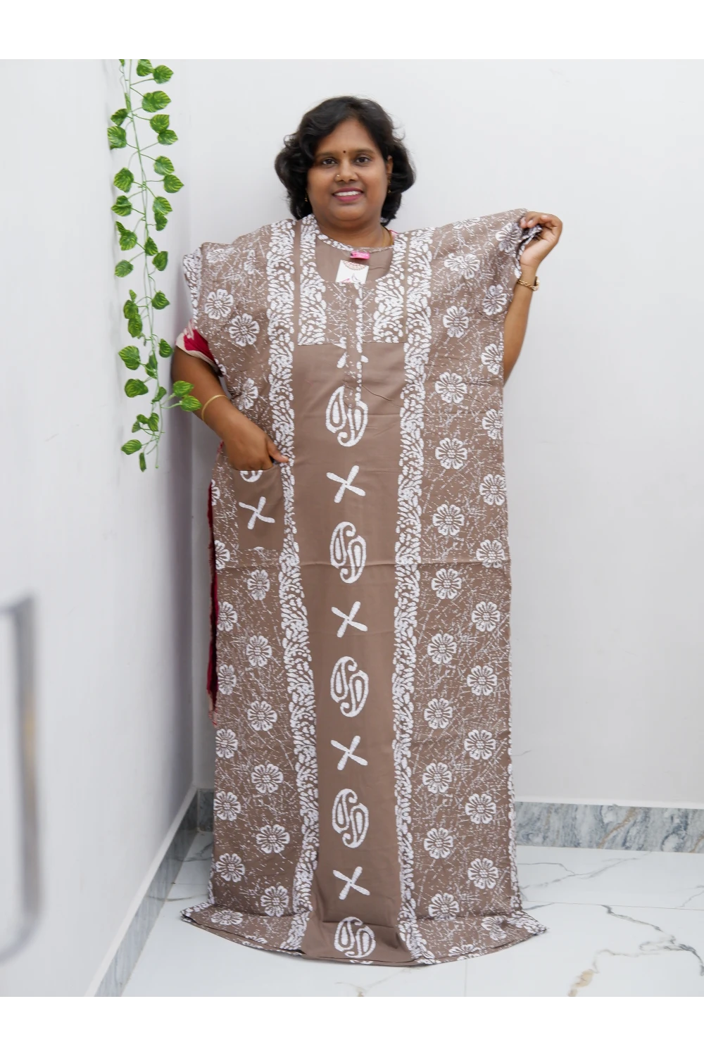 Extra Height Cotton Nighty for Women-Long Length Nighty
