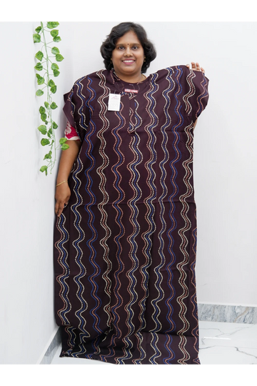 Extra Height Cotton Nighty for Women-Long Length Nighty