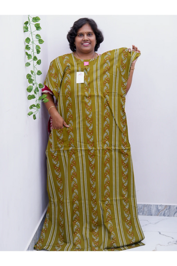 Extra Height Cotton Nighty for Women-Long Length Nighty