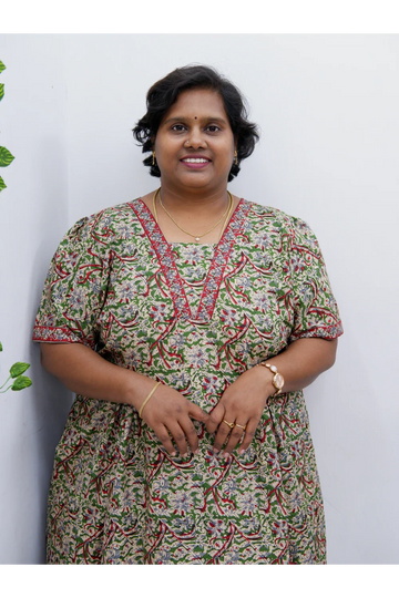 V-Neck Cotton Frock Nighty