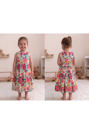 Acoba Cotton Sleeveless Frock For Kids