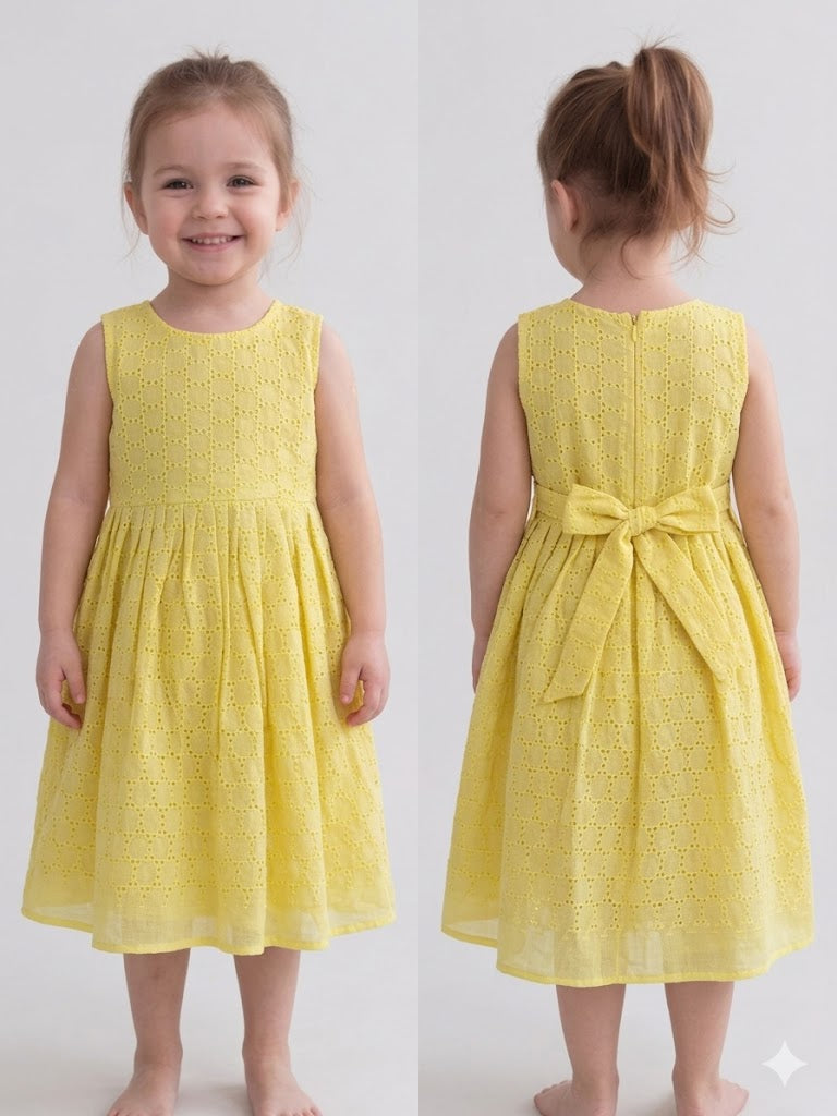 Acoba Cotton Sleeveless Frock For Kids
