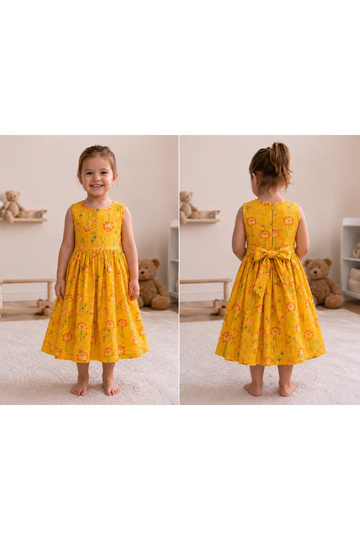 Acoba Cotton Sleeveless Frock For Kids