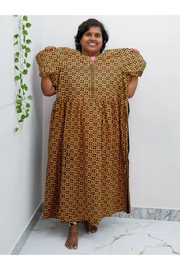 Frock Style Cotton Nighty – Soft & Flowing Fit