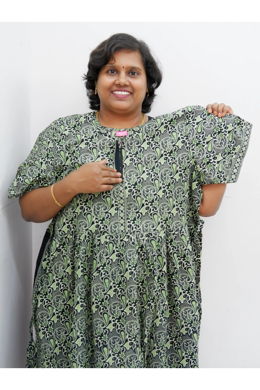 Frock Style Cotton Nighty – Soft & Flowing Fit