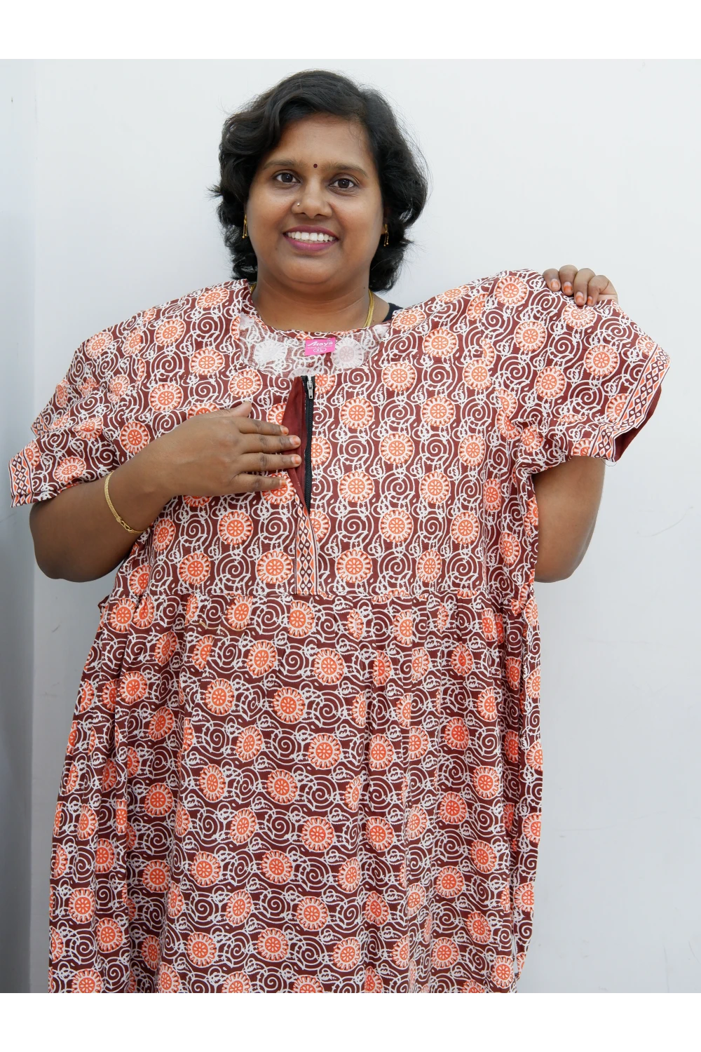 Frock Style Cotton Nighty – Soft & Flowing Fit