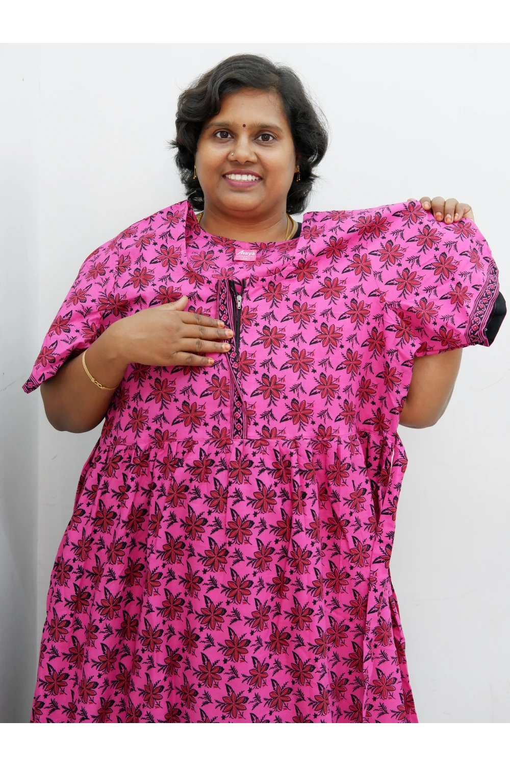 Frock Style Cotton Nighty – Soft & Flowing Fit