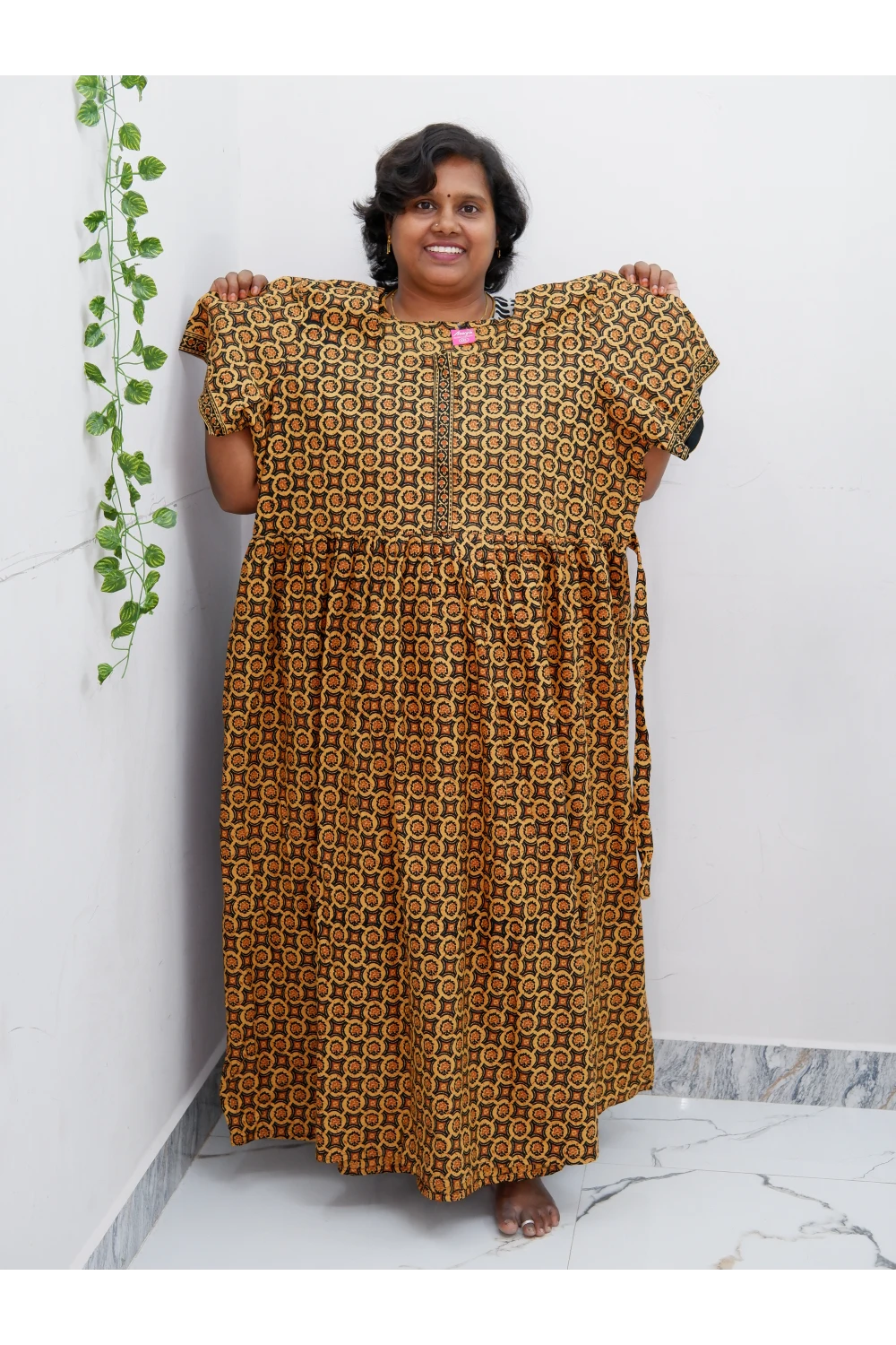 Frock Style Cotton Nighty – Soft & Flowing Fit