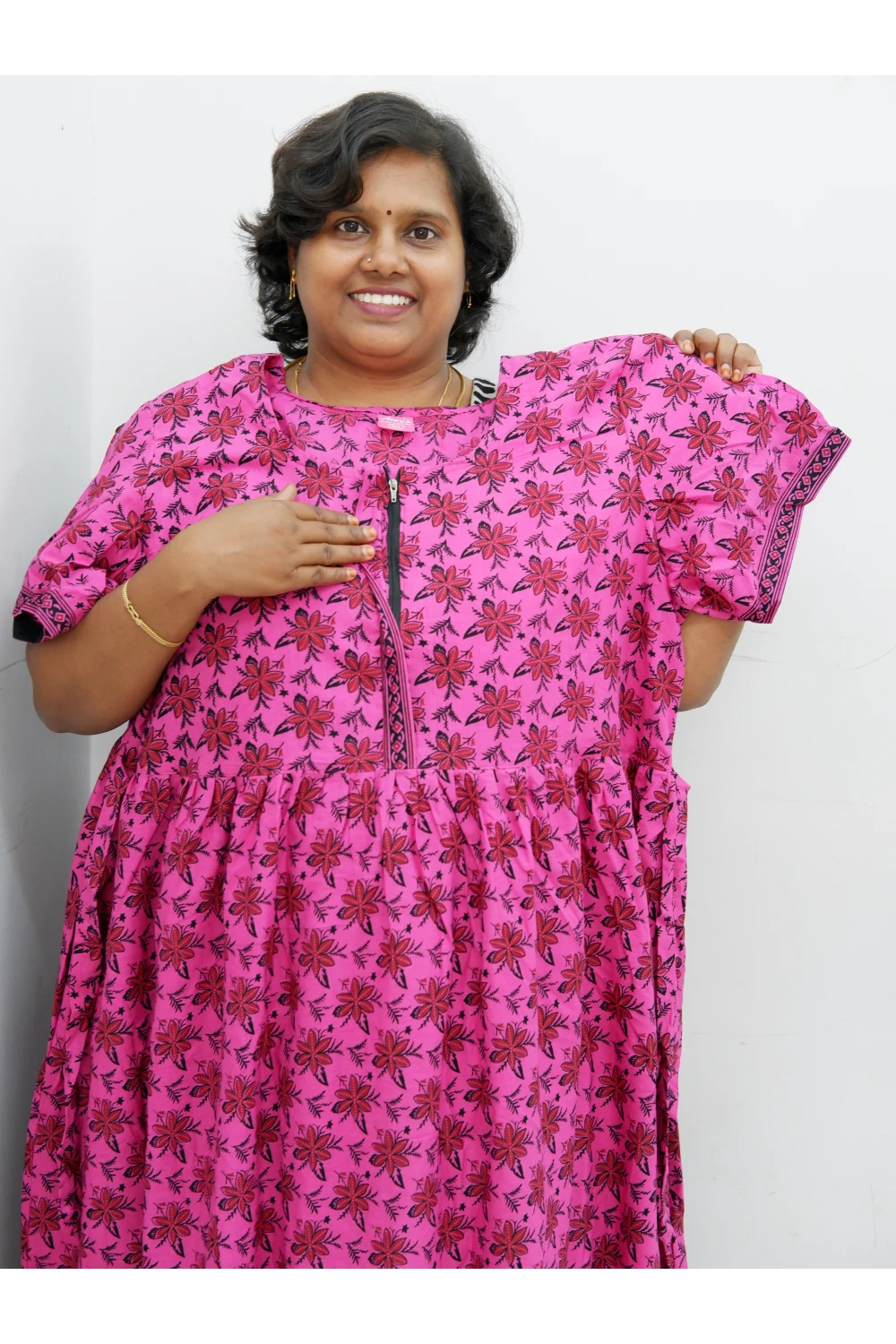 Frock Style Cotton Nighty – Soft & Flowing Fit