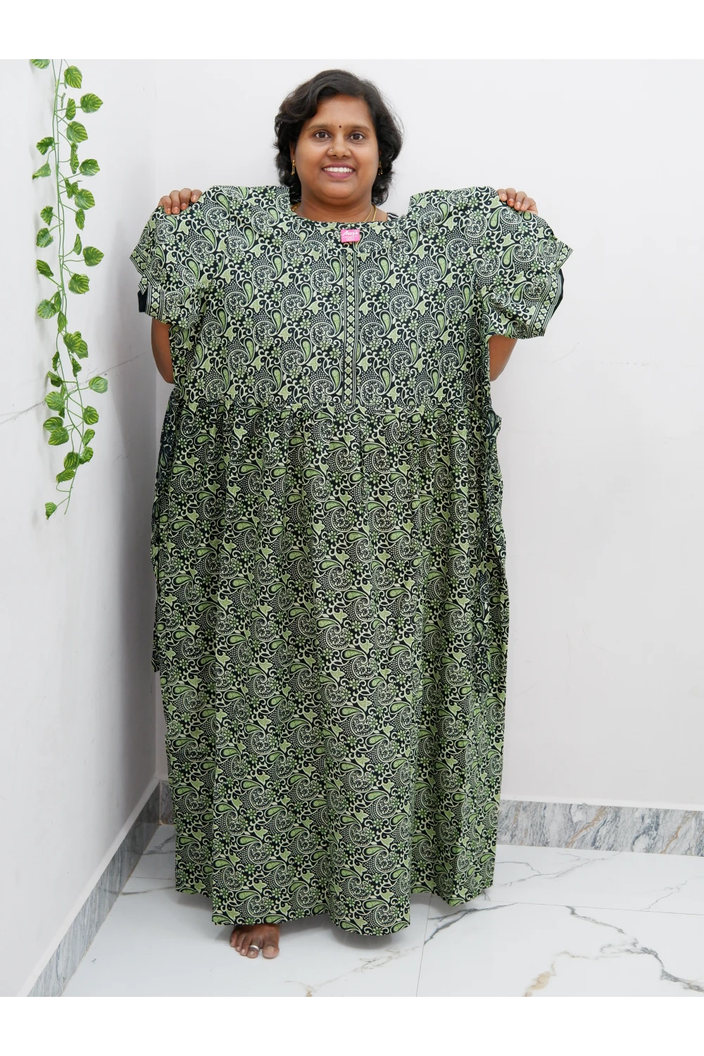 Frock Style Cotton Nighty – Soft & Flowing Fit