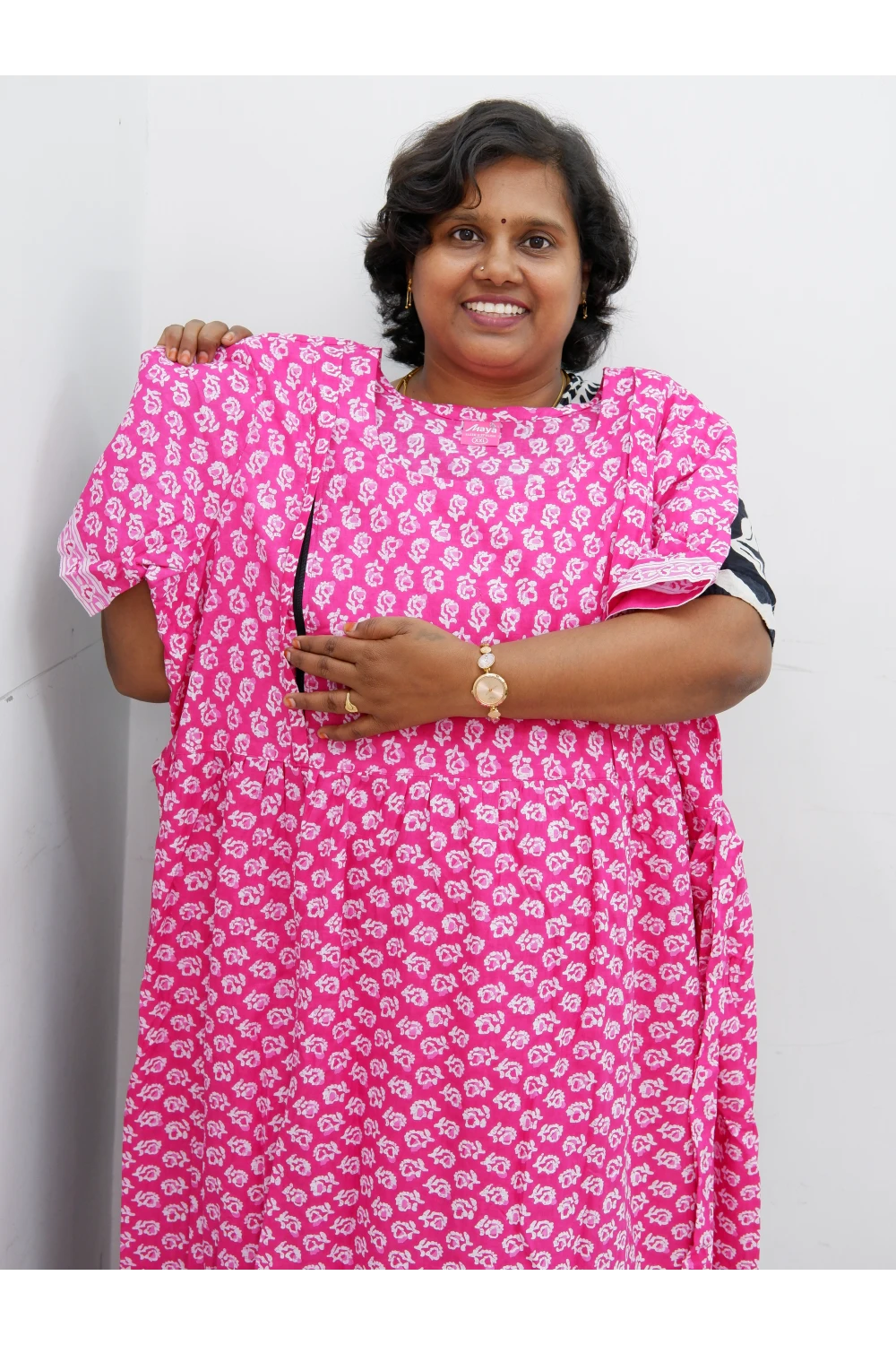 Comfort Fit Maternity Nighty – Side Zip Design