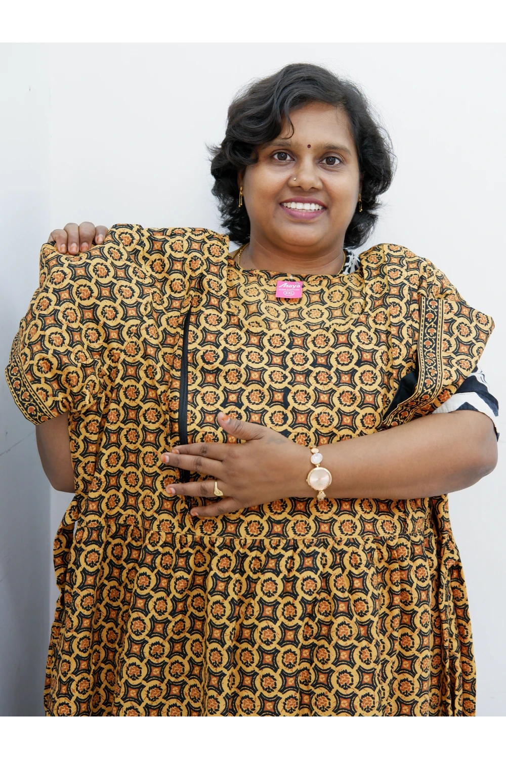 Comfort Fit Maternity Nighty – Side Zip Design