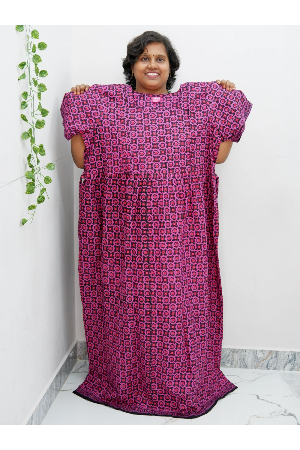 Comfort Fit Maternity Nighty – Side Zip Design