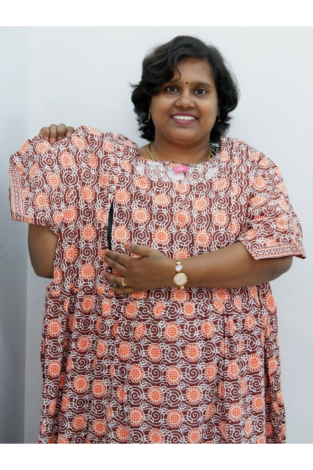 Comfort Fit Maternity Nighty – Side Zip Design