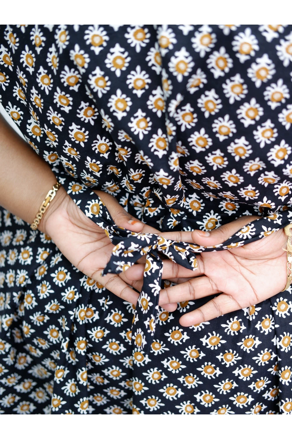 Premium V-Neck Cotton Frock for Women – Breathable & Skin-Friendly