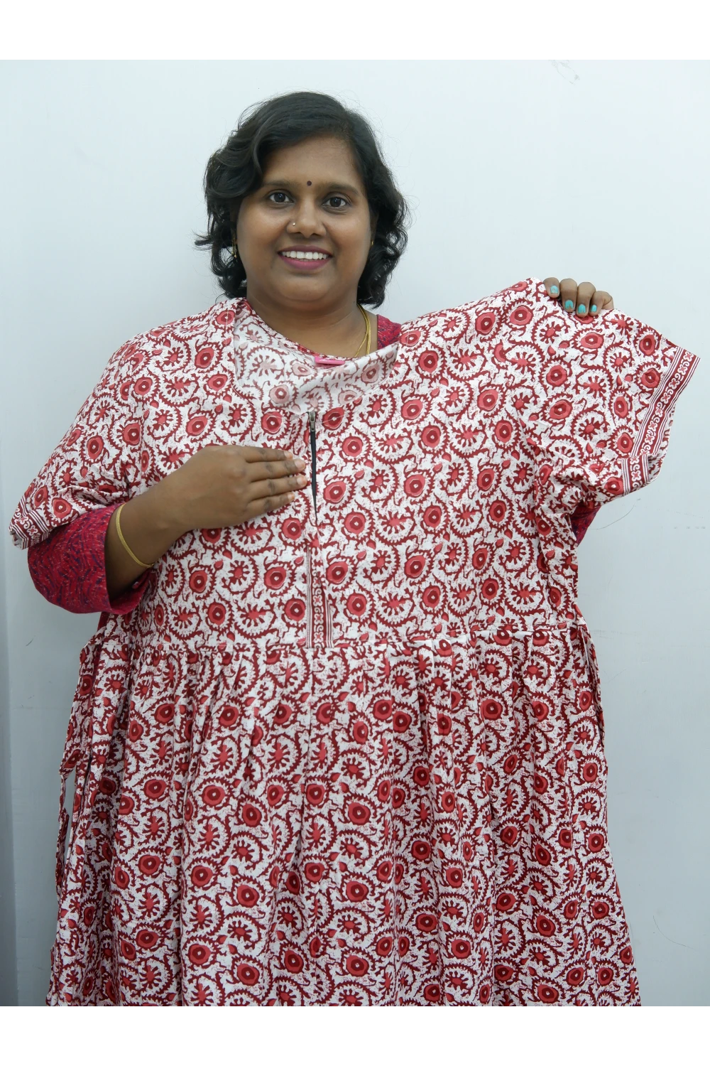 Frock Style Cotton Nighty – Soft & Flowing Fit