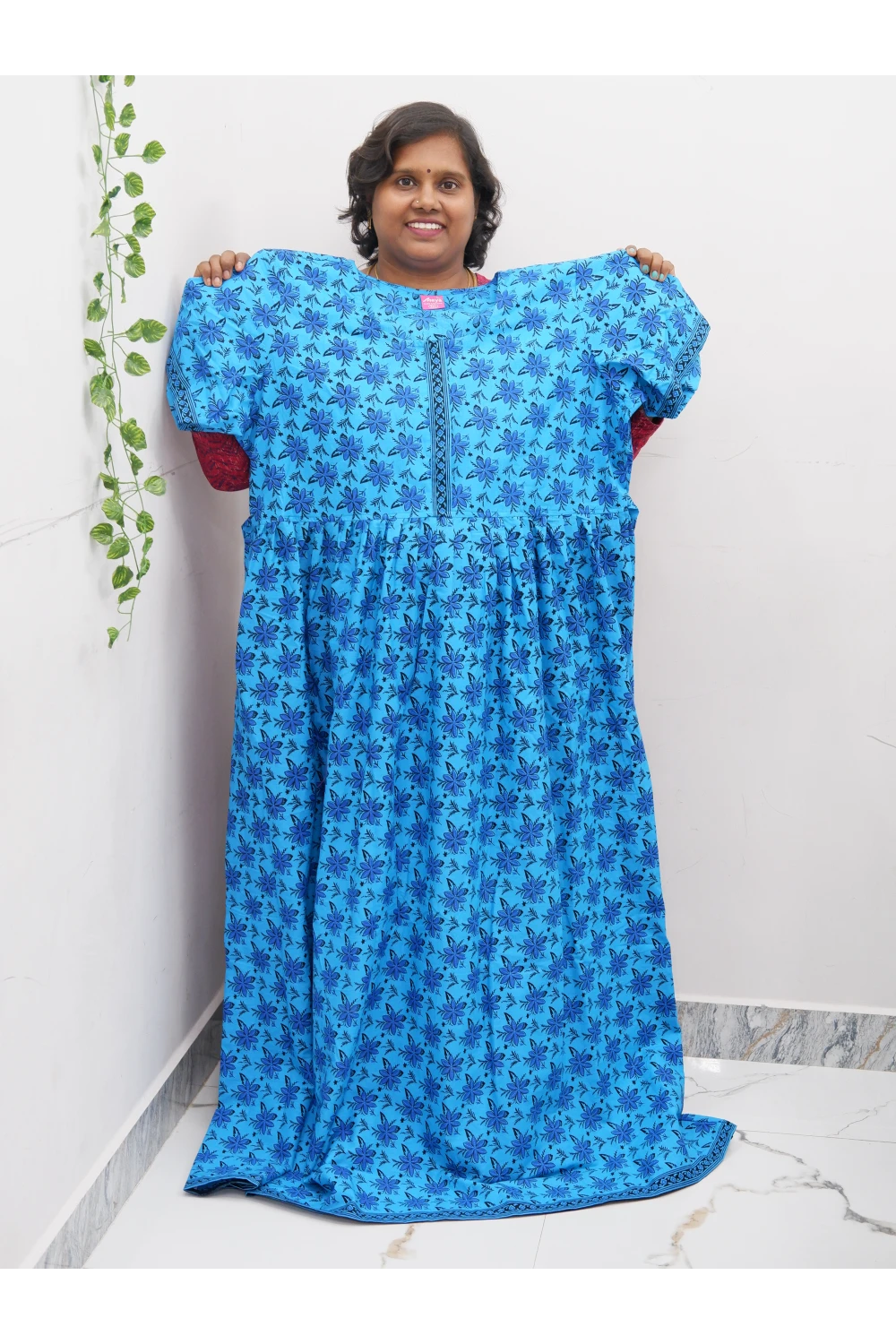 Frock Style Cotton Nighty – Soft & Flowing Fit