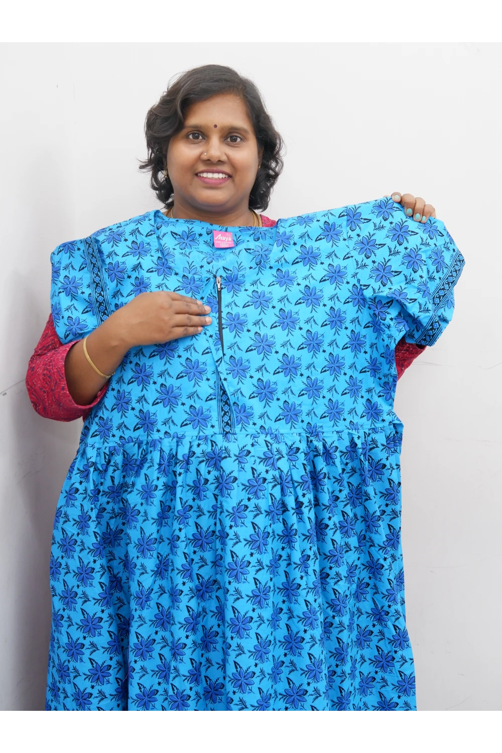 Frock Style Cotton Nighty – Soft & Flowing Fit