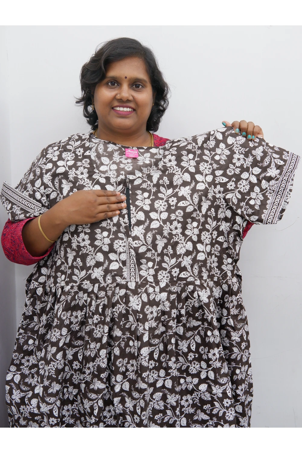 Frock Style Cotton Nighty – Soft & Flowing Fit