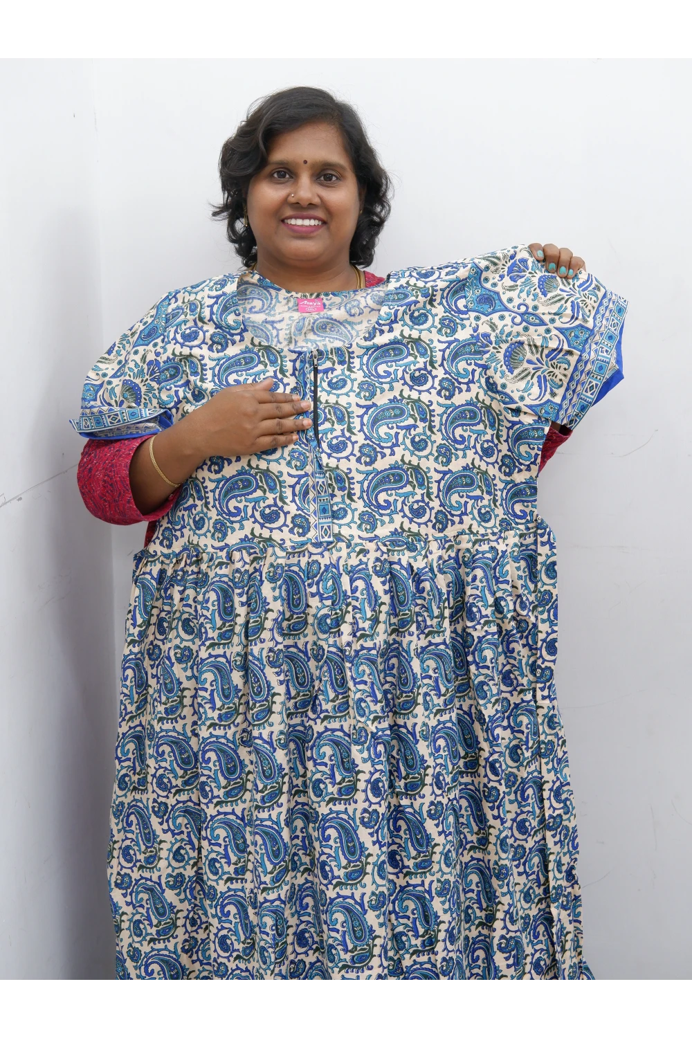 Frock Style Cotton Nighty – Soft & Flowing Fit