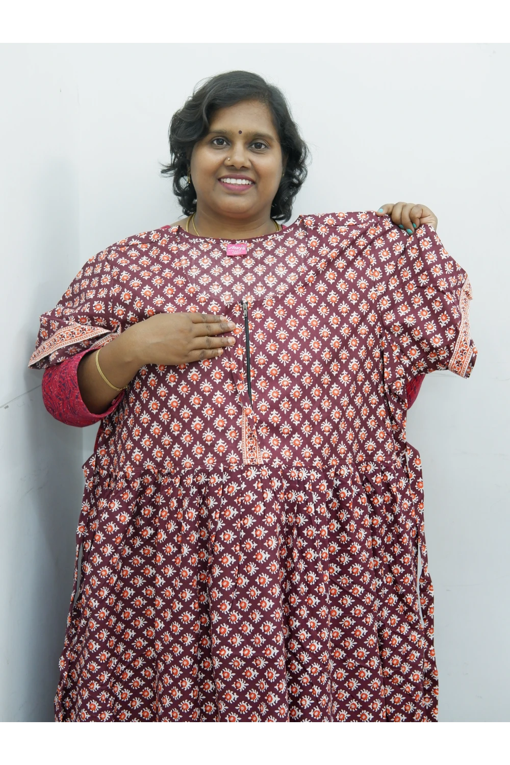 Frock Style Cotton Nighty – Soft & Flowing Fit