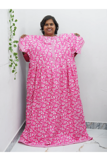Frock Style Cotton Nighty – Soft & Flowing Fit