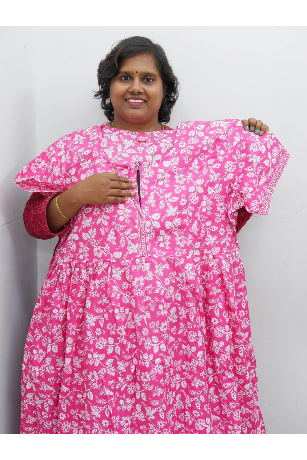 Frock Style Cotton Nighty – Soft & Flowing Fit