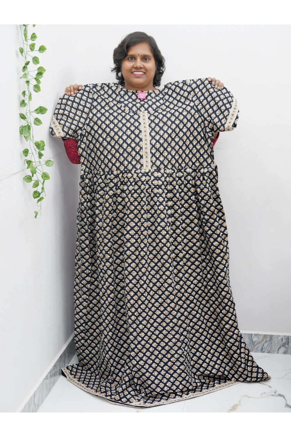 Frock Style Cotton Nighty – Soft & Flowing Fit