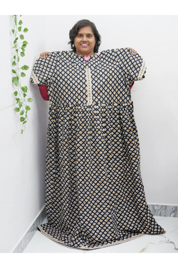 Frock Style Cotton Nighty – Soft & Flowing Fit