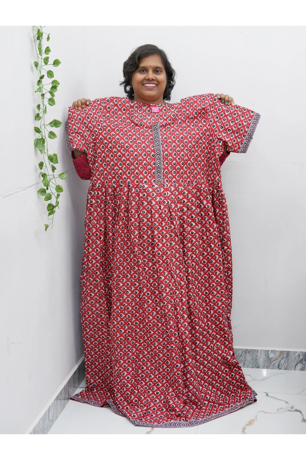 Frock Style Cotton Nighty – Soft & Flowing Fit