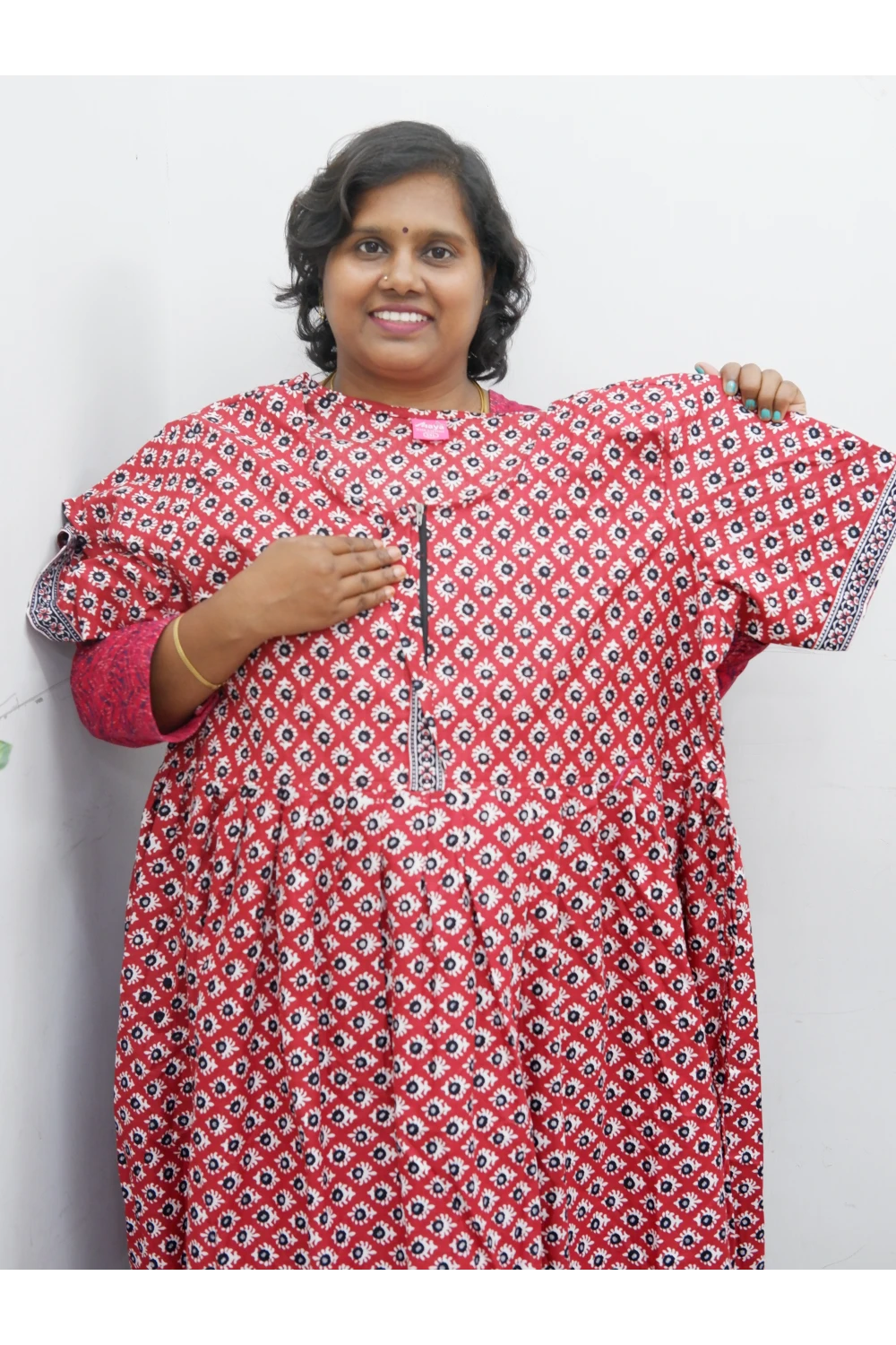 Frock Style Cotton Nighty – Soft & Flowing Fit