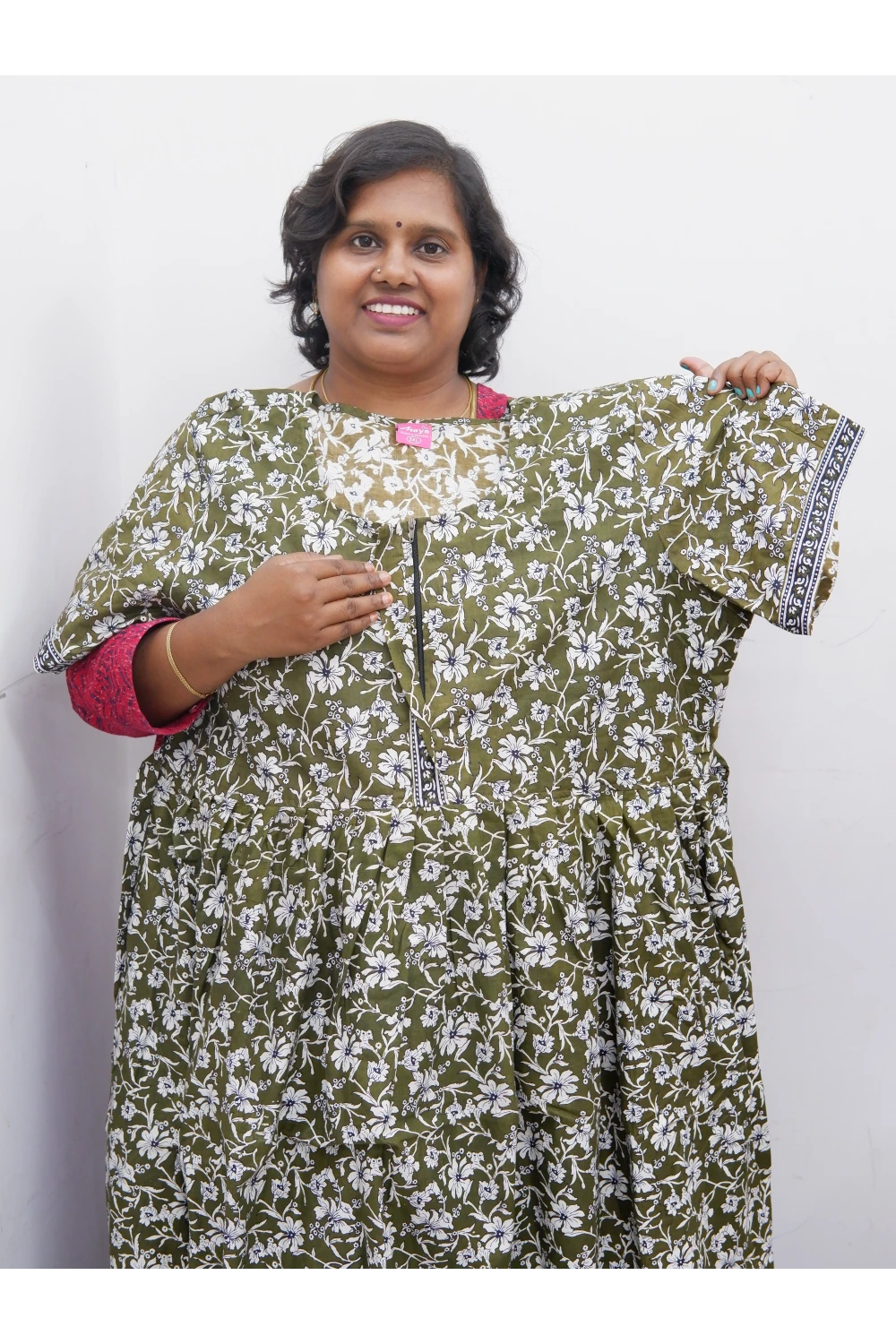 Frock Style Cotton Nighty – Soft & Flowing Fit