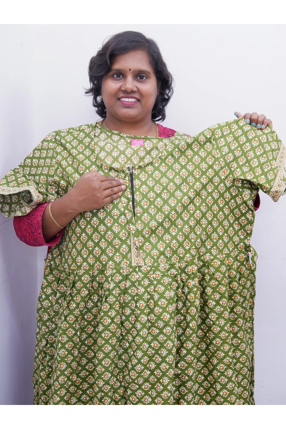 Frock Style Cotton Nighty – Soft & Flowing Fit