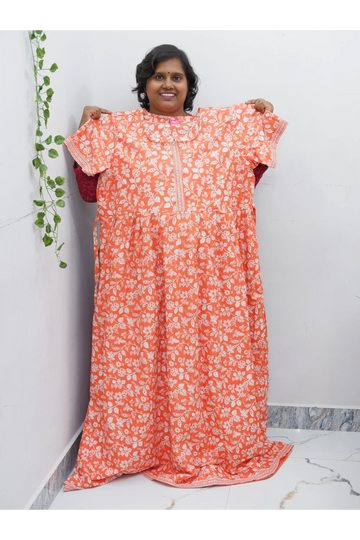 Frock Style Cotton Nighty – Soft & Flowing Fit