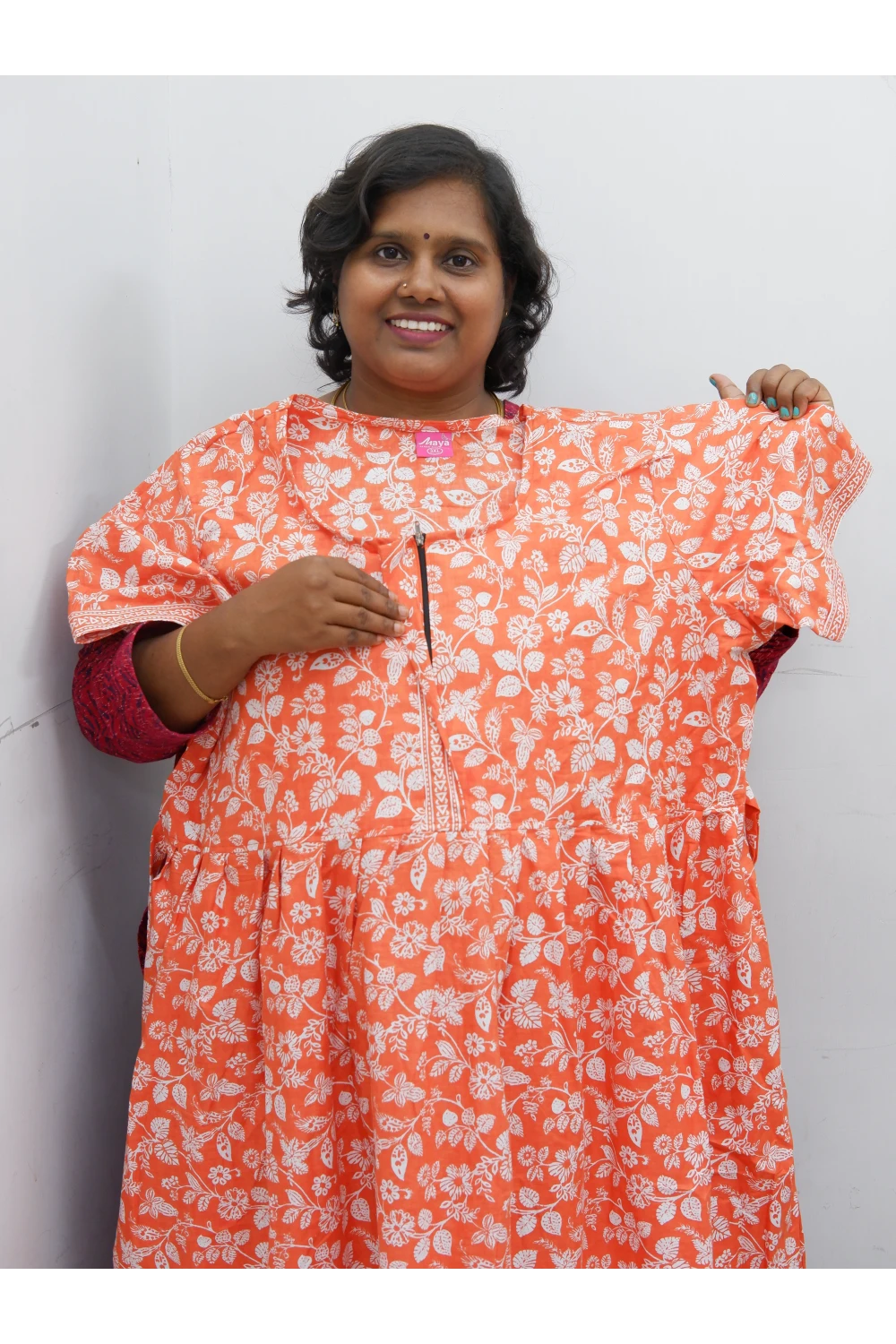 Frock Style Cotton Nighty – Soft & Flowing Fit