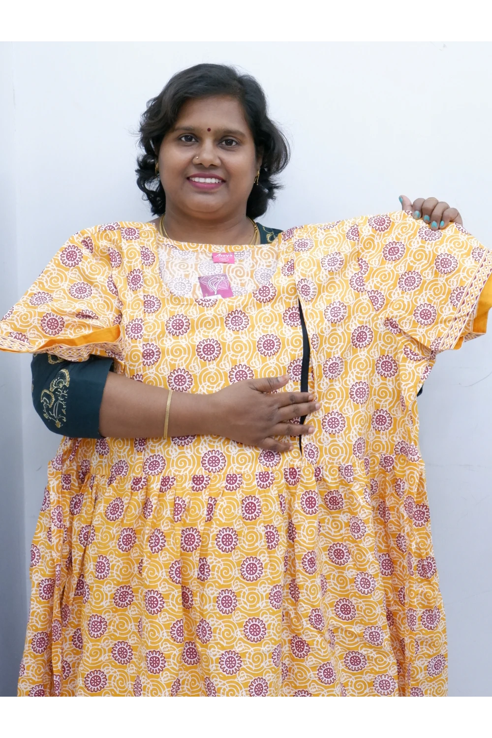 Comfort Fit Maternity Nighty – Side Zip Design